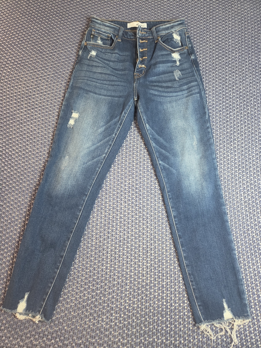 KanCan Distressed Dark Blue Skinny Jeans #0339